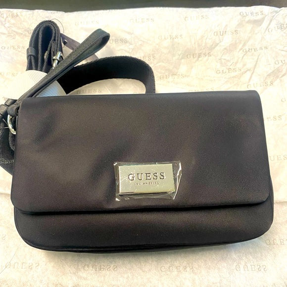 Guess Pearlman Nylon Mini Belt Bag - Picture 1 of 8